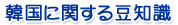 韓国に関する豆知識